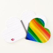Lebendiger Regenbogen der Farben Notizblock (Innenseite)