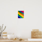 Lebendiger Regenbogen der Farben Poster (Küche)