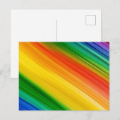 Lebendiger Regenbogen der Farben Postkarte (Vorne/Hinten)