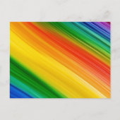 Lebendiger Regenbogen der Farben Postkarte (Vorderseite)