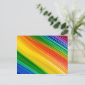 Lebendiger Regenbogen der Farben Postkarte (Stehend Vorderseite)