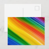 Lebendiger Regenbogen der Farben Postkarte (Vorne/Hinten)