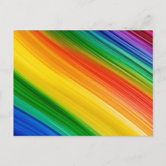 Lebendiger Regenbogen der Farben Postkarte (Vorderseite)