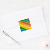 Lebendiger Regenbogen der Farben Quadratischer Aufkleber (Umschlag)