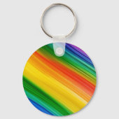 Lebendiger Regenbogen der Farben Schlüsselanhänger (Rückseite)