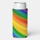 Lebendiger Regenbogen der Farben Selters Dosenkühler (Seltzer Vorderseite)