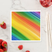 Lebendiger Regenbogen der Farben Serviette (Beispiel)