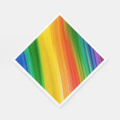 Lebendiger Regenbogen der Farben Serviette (Ecke)