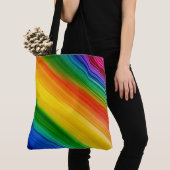 Lebendiger Regenbogen der Farben Tasche (Von Nahem)