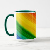 Lebendiger Regenbogen der Farben Tasse (Links)