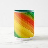 Lebendiger Regenbogen der Farben Tasse (Zentrum)