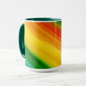 Lebendiger Regenbogen der Farben Tasse (Vorderseite Links)