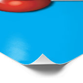 Lebendiger Regenbogen-Lutscher Candy Pop Art  Poster (Ecke)