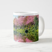Lebendiger Regenbogen-Tintenspritzer-Mug Jumbo-Tasse (Vorderseite Rechts)