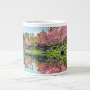 Lebendiger Regenbogen-Tintenspritzer-Mug Jumbo-Tasse