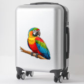 Lebendiger Regenbogenpapagei Aufkleber (Koffer)