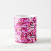 Lebendiger Rosa Pfingstrosen-Blumen-Klassik-Becher Kaffeetasse (Mittel)