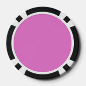Lebendiger Rosa Rosen Ausschnitt Pokerchips (Rückseite)