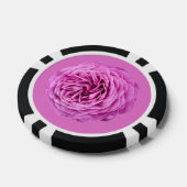 Lebendiger Rosa Rosen Ausschnitt Pokerchips (Einzeln)