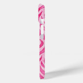 Lebendiger Rosa Zebradruck Case-Mate iPhone Hülle (Rückseite / Links)