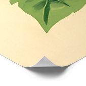 Lebendiger roter Rosenstrauß Poster (Ecke)