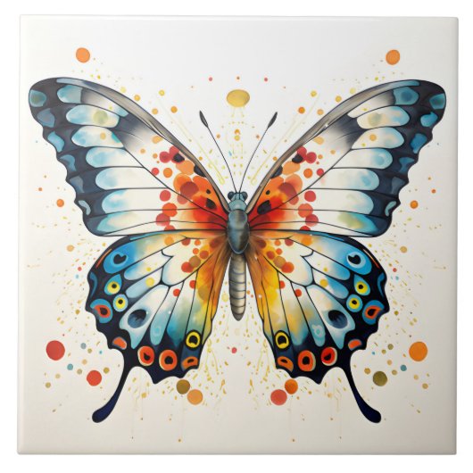 Lebendiger Schmetterling Fliese (Vorderseite)