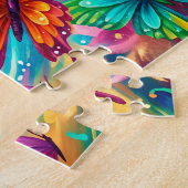 Lebendiger Schmetterling Traumlandschaft – Tropisc Puzzle (Seite)