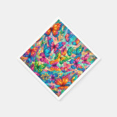 Lebendiger Schmetterling Traumlandschaft – Tropisc Serviette (Ecke)