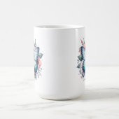 Lebendiger Schmetterlings-Blumenstrauß Art-96283 Kaffeetasse (Mittel)