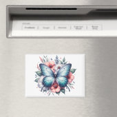 Lebendiger Schmetterlings-Blumenstrauß Art-96283 Magnet (In Situ (Geschirrspüler))