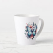 Lebendiger Schmetterlings-Blumenstrauß Art-96283 Milchtasse (Rechte Ecke)