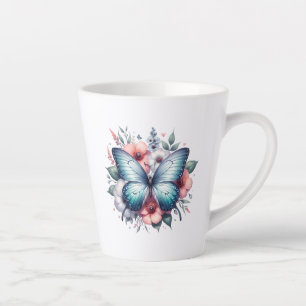 Lebendiger Schmetterlings-Blumenstrauß Art-96283 Milchtasse