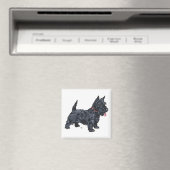 Lebendiger Scottie-Hund Magnet (In Situ (Geschirrspüler))