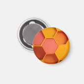 Lebendiger Sechseck-Waben-Geometrischer Gradient Magnet (Vorderseite/Rückseite)