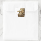 Lebendiger Silber-Sticker-Druck Quadratischer Aufkleber (Tasche)