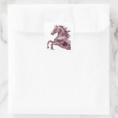 Lebendiger silberner abstrakter Craft-Aufkleber Quadratischer Aufkleber (Tasche)
