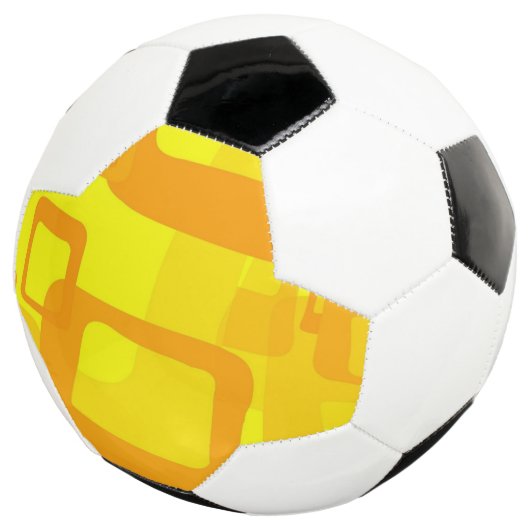 Lebendiger Sonnenschein-Fluss – Moderne abstrakte Fußball (Dreiviertel)