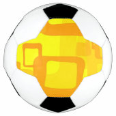 Lebendiger Sonnenschein-Fluss – Moderne abstrakte Fußball (Vorderseite)