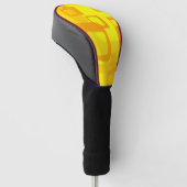 Lebendiger Sonnenschein-Fluss – Moderne abstrakte Golf Headcover (angewinkelt)