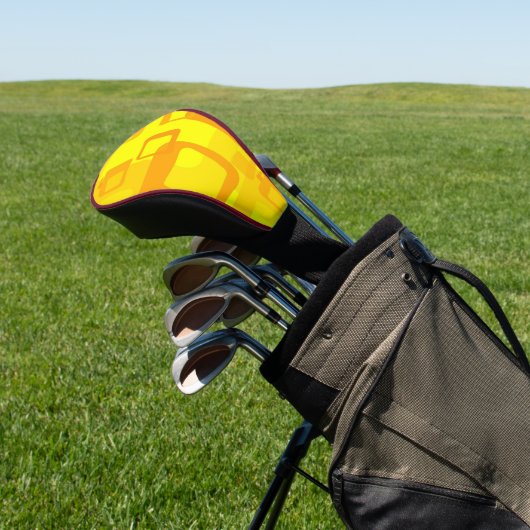 Lebendiger Sonnenschein-Fluss – Moderne abstrakte Golf Headcover (In SItu)