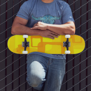 Lebendiger Sonnenschein-Fluss – Moderne abstrakte Skateboard