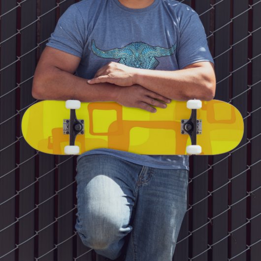 Lebendiger Sonnenschein-Fluss – Moderne abstrakte Skateboard (Außenbereich 3)