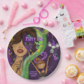Lebendiger Spaß Mardi Gras Maskerade Pappteller (Party)