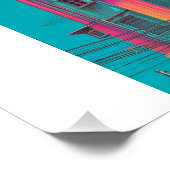"lebendiger Stadtprint" Poster (Ecke)