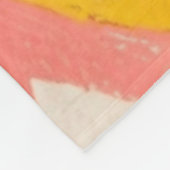 Lebendiger Stamm, kühnes geometrisches Boho-Muster Fleecedecke (Ecke)