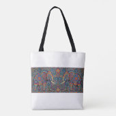 Lebendiger Stammesgeist Elefanten Tragetasche Tasche (Rückseite)