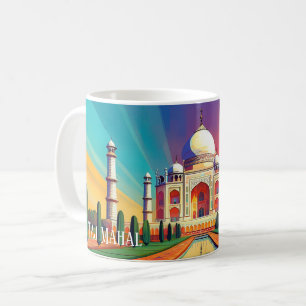 Lebendiger Taj Mahal Sonnenaufgang Kunstbecher Kaffeetasse
