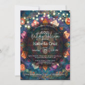 Lebendiger Teppich | Florales Mandala-Design Einladung (Vorderseite)