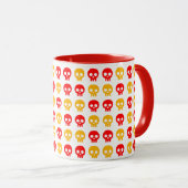 Lebendiger Totenkopf-Pop Tasse (VorderseiteRechts)