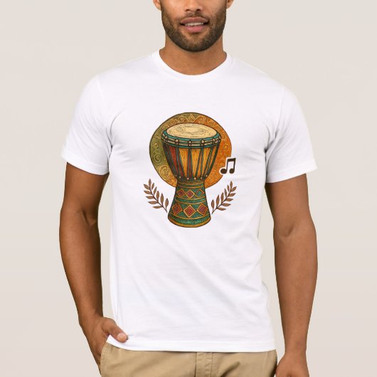 Lebendiger tribaler Rhythmus T-Shirt (Vorderseite)
